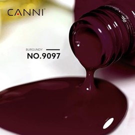 CANNI - Esmalte de uñas en gel rojo oscuro, 1 pieza - Esmalte de uñas en gel de alto brillo