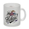 Karneval Glas Tasse mit Helau Narrenhut Lustiger Tassen-Spruch für Karnevalsliebhaber