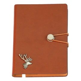 Stag Head Notebook A6 Pocket Sized Notepad Hunting Gift Optional Personalisation