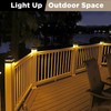 Solar Post Cap Lights Outdoor 8pack, Black Waterproof Solar Powered