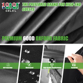 10L0L Golf Cart Enclosure 600D for 4 Passenger Club Car Precedent, 94.5'' Extended Roof with Security Side Mirror Openings, Waterproof Portable Transparent Golf Cart Cover Storage Driving Enclosure