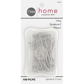 Dritz 44008 Decorar t-Pins, 2-Inch, 100 Piezas por Paquete