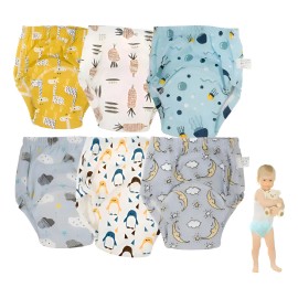 Paales Ecolgicos De Tela Para Beb 6 Paales 100 Algodn                                                                                                 