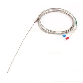 IIVVERR 1.5mm Probe J Type Temperature Control Thermocouple Sensor 0-400C 2M (1.5mm Sonda Tipo J Termopar de control de temperatura 0-400C 2M