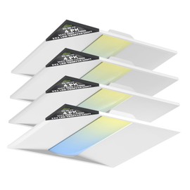 OKQ 2x2 LED Troffer Center Basket Panel,Color Tunable 3500K/4000K/5000K, Watt Adjustable, 30W/35W/40W-Up to 6000Lumens,0-10V Dimmable Recessed Back-Lit Drop Ceiling Light,ETL&DLC Qualified, 4Pack