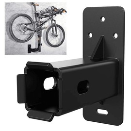 Bike Wall Mounting Bracket Great Load Bearing Heavy Duty Bike Rack Hitch Cargo Carrier 300 Lbs Garage 2-inch Receivers Bicycle Wall Organizer Holder with Screws