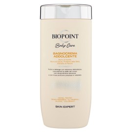 Biopoint - Gentle Cream Bathroom Nourishing with Silk Protein and Peony Extract for Soft, Scented Skin 400ml