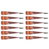 12PCS Temporary Tattoo Paste Cones Brown India Hand Painting Drawing
