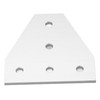 5PCS Flat Tie Plate Aluminum Alloy 5 Holes Compression Resistance