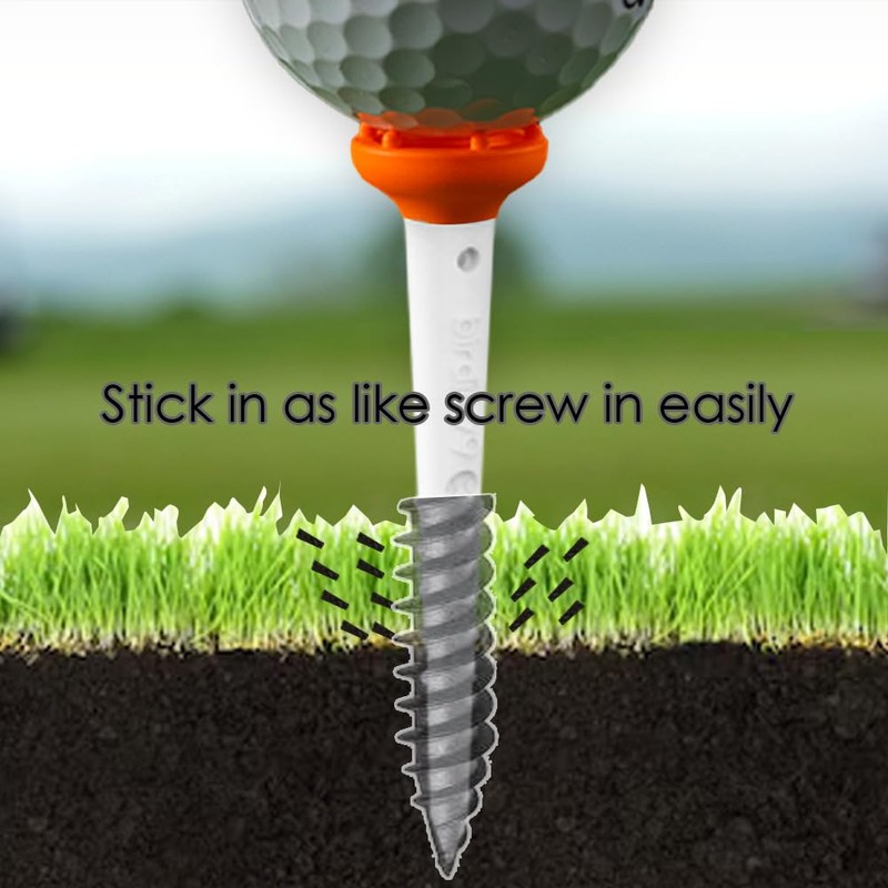BIRDIE79 Big Easy Golf Tees with Magnetic Tee Keeper, Adjustable