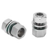 2Pcs Cable Connectors Waterproof Stainless Steel Cord Head Adapters for