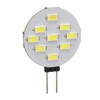 5Pcs LED Light Bulb 9 Beads 6000K White Light 180°