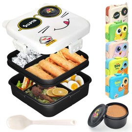 IJIAMY Brotdose Kinder mit Fächern, Auslaufsicher Lunchbox Kinder, Jausenbox kinder für Mädchen & Jungen, Bento Box Kinder, Snackbox, Perfekt für Schule, Kindergarten & Ausflüge