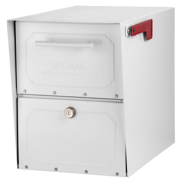 Architectural Mailboxes Oasis Classic Large High Security Parcel Mailbox, White