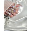 ❣️ Yellow flower, purple flower, high quality handmade nail tip