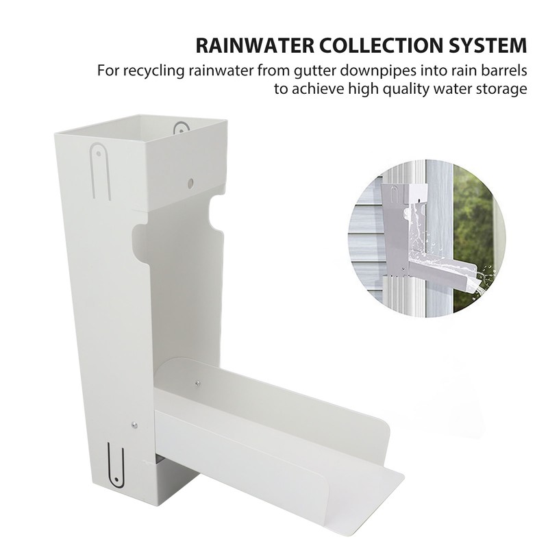 Rainwater Collection System 3x4in Downspout Water Diverter Connector System for