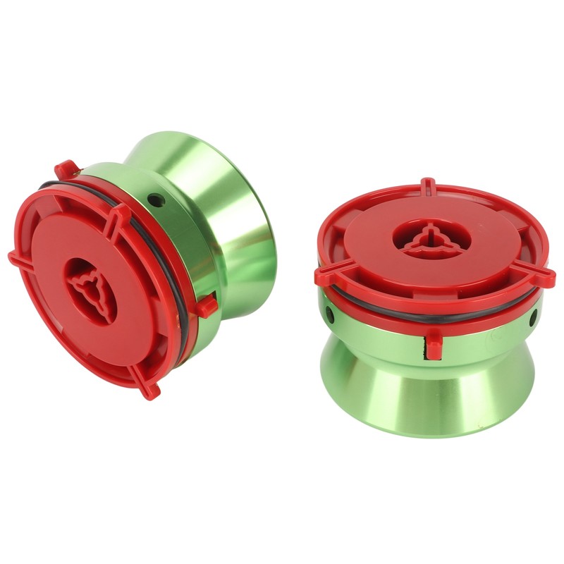 1 Pair NAB Hub Adapters Professional Polished Aluminum Reel to