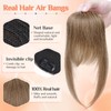 Benehair Clip-In Real Hair Fringe, French Air Fringe, Real Hair
