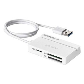 Buffalo USB 3.0 Multi-Card Reader Standard (White) BSCR100U3WH