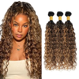 6LX 1BP427 Water Wave Hair Extensions 20 22 24 inch