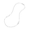 Miabella 925 Sterling Silver Italian Rosary Beaded Sideways Cross Dainty