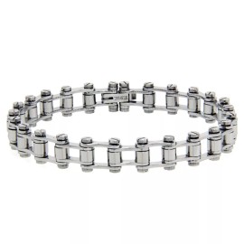 Unbranded Men Women 9.5MM Stainless Surgical Steel Bike Chain Link Bracelet 7.25"