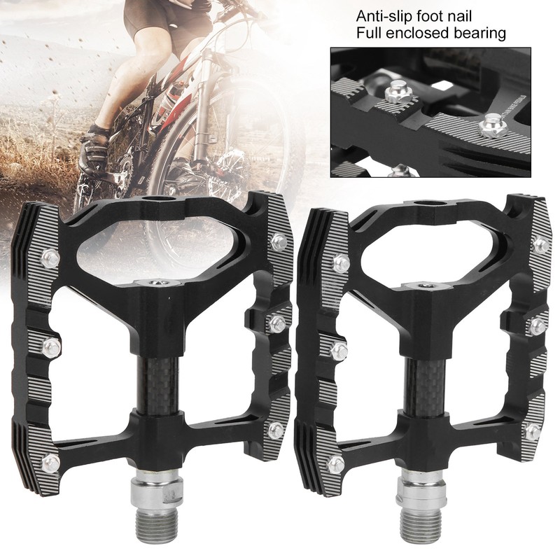 Wheelup Bicycle Pedals Carbon Fiber Aluminum Alloy Bearing Platform AntiSlip