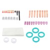 56Pcs TIG Welding Torch Accessories Kit Ceramic Nozzle Glass Cup