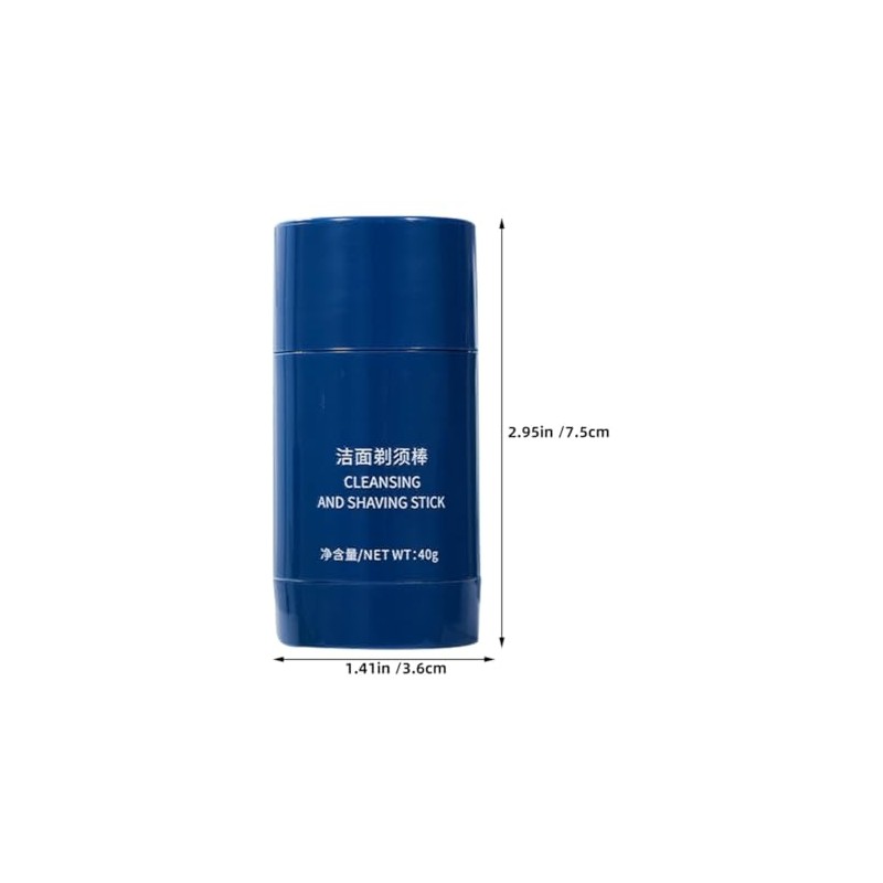 UKCOCO Crema de Afeitar en Barra para Barba, Suavizante y
