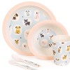 Boppi: Bamboo Dinnerware 5-Piece Set - Dogs