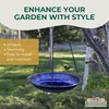 BYER OF MAINE Circles Hanging Bird Bath, Porcelain, Glaze Finish,