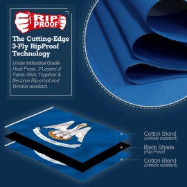 Anley Rip-Proof Double Sided 3-Ply Louisiana State Flag 3x5 Ft Louisiana LA Flag