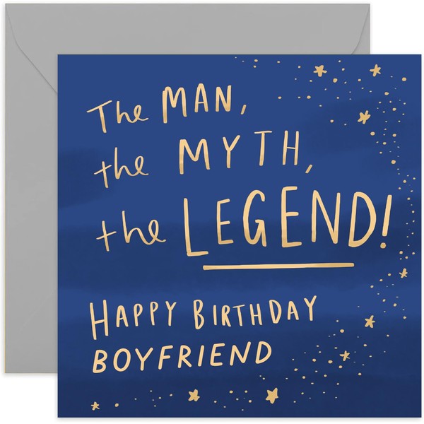 Old English Co. The Man Myth Legend Boyfriend Card -