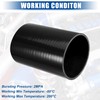 uxcell 4" ID 6" Length 4-Ply Reinforced High Temp Straight