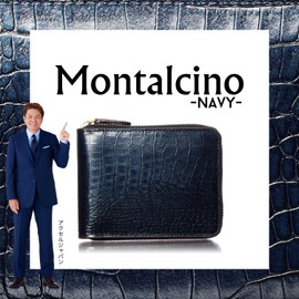 [VOICE] Italian AnnaRita Lion Men's Round Zipper, No Thickness, Bifold Wallet, Easy to Use, Box-Shaped Coin Purse, Elegant, Italian Traditional Pattern, Cowhide Leather, Present, Gift Box Included,