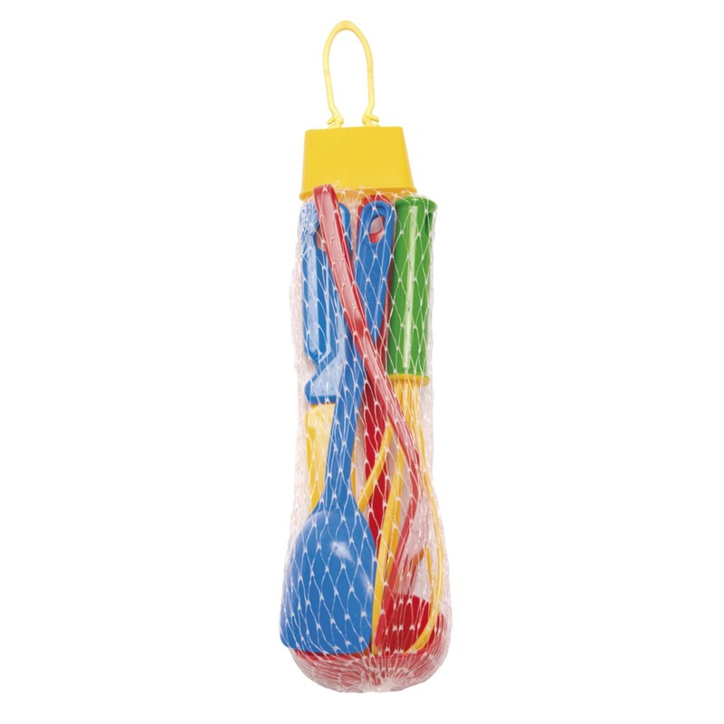 Dantoy Plastic Kitchen Utensils, 5 Piece Set Pretend Play for