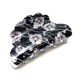 Arras Creations Fashion Acrylic Jaw Clip/Hair Claw Clip for Women / AZHCBA001-BWH