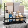 Sponge Holder for Kitchen Sink, Sink Caddy with Towel Bar