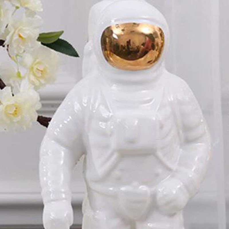 Astronaut Figurine Ceramic Astronaut Spaceman Model Ornament Spaceman Car Interior