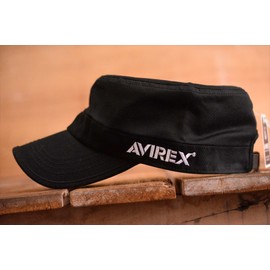 AVIREX Men's Work Cap, Black