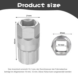 2 Pcs Bicycle Cassette Tool, Sprocket Puller Accessories Tool, Cassette Puller, Sprocket Puller, Bicycle Sprocket Puller, Tool for Removing Cassettes & Sprockets, Compatible with Sunrace