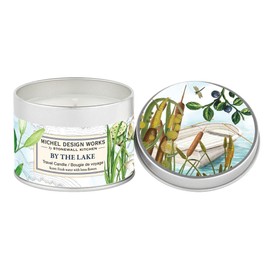 Michel Design Works Soy Wax Candle in Travel Tin Size, by The Lake