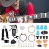 Guitar Accessories Kit Tuner Strings Changing Capo Picks Nail Cover