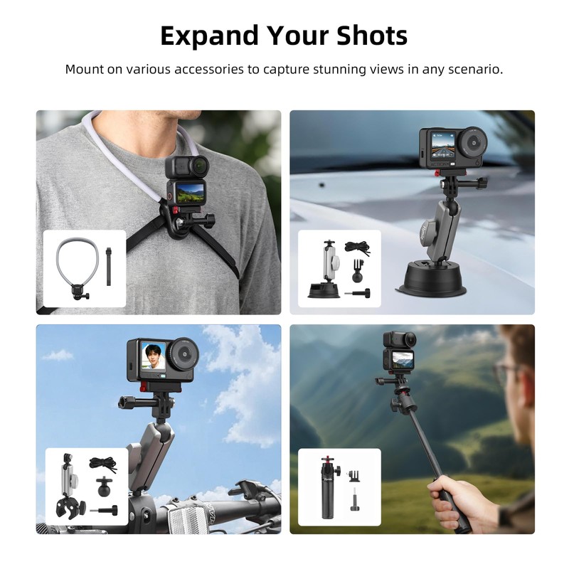 Set of 2 Magnetic Quick Release Adapter for DJI Osmo