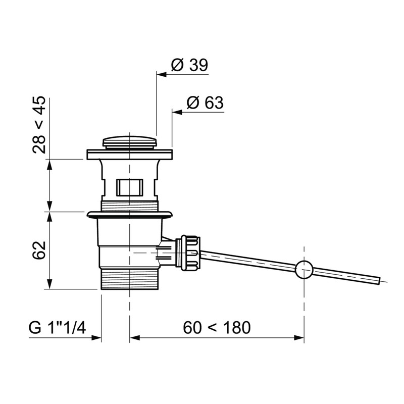 Wirquin SS 30718877 Flat Basin Drain White