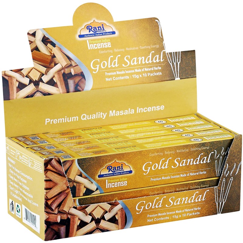 Rani Gold Sandal Incense (Premium Masala Incense Made of Natural