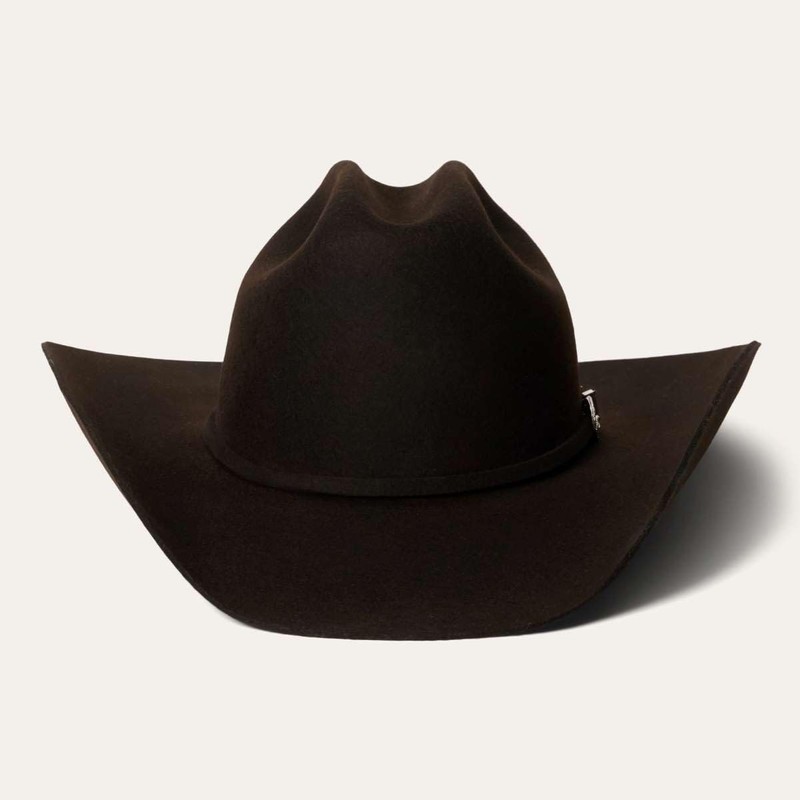 Stetson Men's 4X Corral Wool Felt Cowboy Hat Chocolate 6