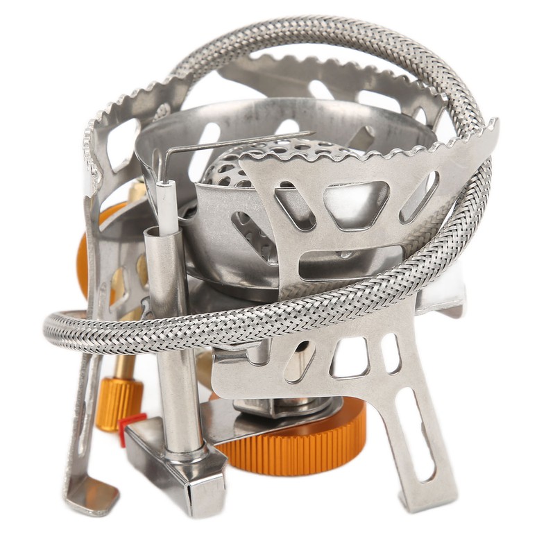 Backpacking Stove Windproof Nonslip Strong Durable Convenient Adjustable Camping Gas