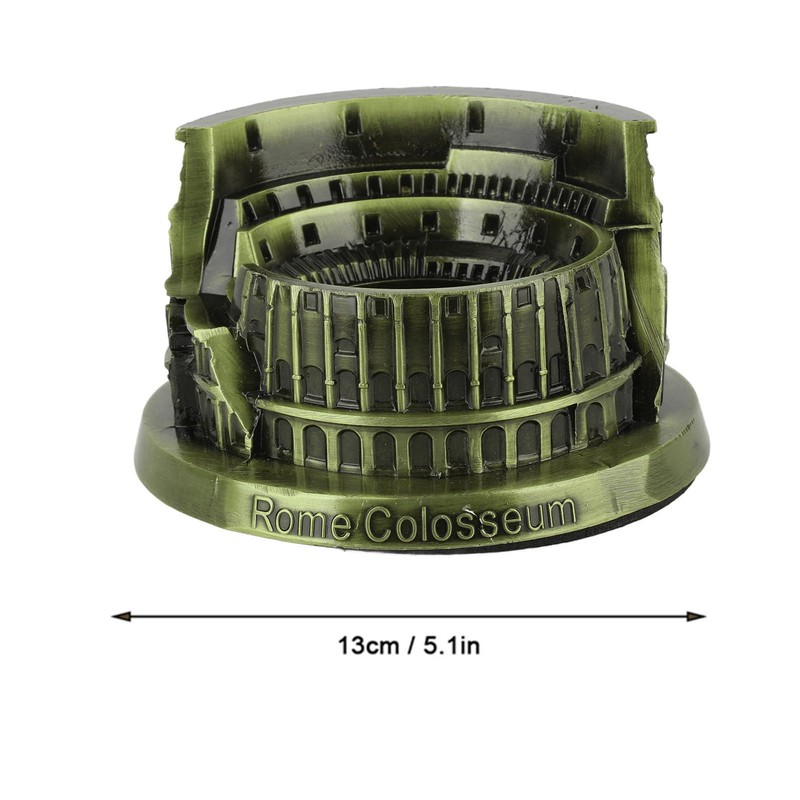 Rome Colosseum Model, Artificial Metal Miniature Roman Colosseum Statue for