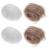 Operitacx 4pcs Faux Fur Fabric, 2x60 Fur for Mask, Fake